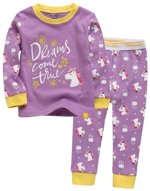 Dream Unicorn Purple Long Sleeve Pajama