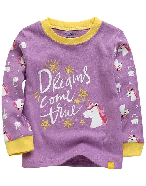 Dream Unicorn Purple Long Sleeve Pajama