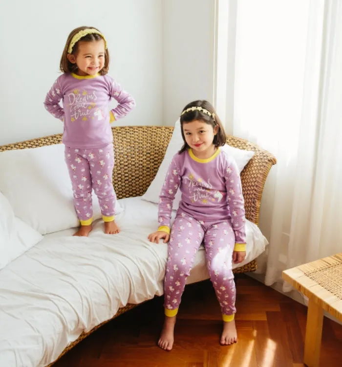 Dream Unicorn Purple Long Sleeve Pajama