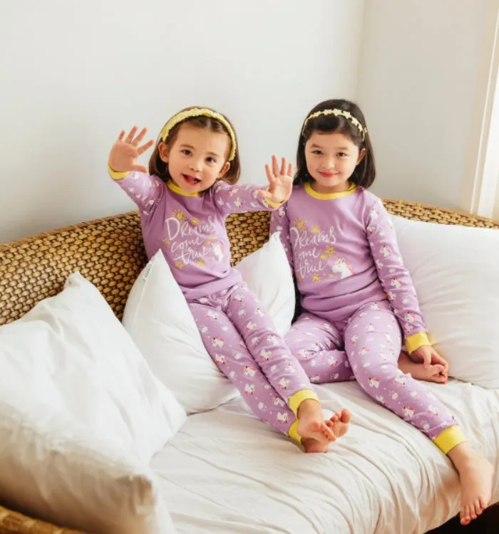 Dream Unicorn Purple Long Sleeve Pajama