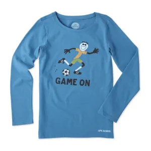 Elemental Game On Soccer Long Sleeve T-Shirt by Life is good