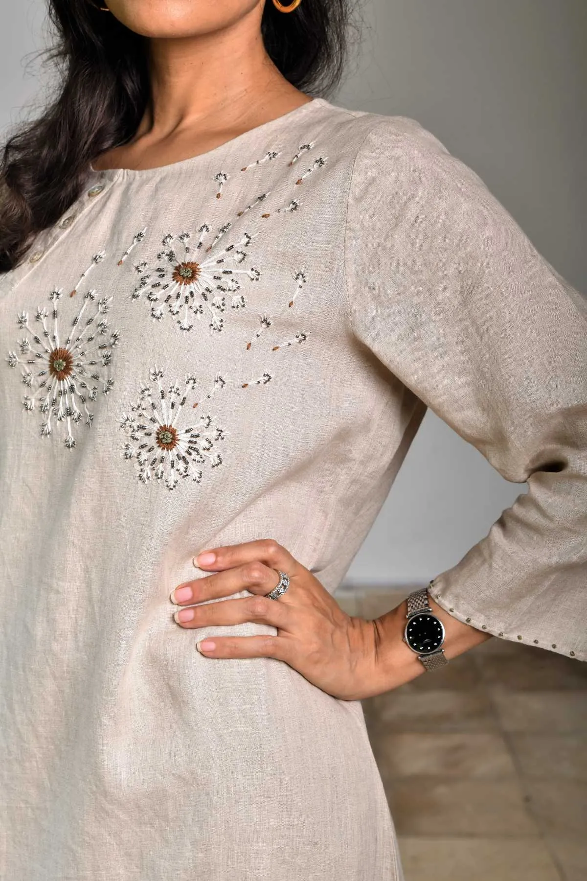 Embroidered Floral Tunic