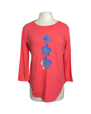 Escape by Habitat Turtles High Low Tee on Coral
