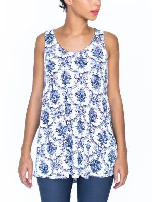 Essential Tank in Royal Floral