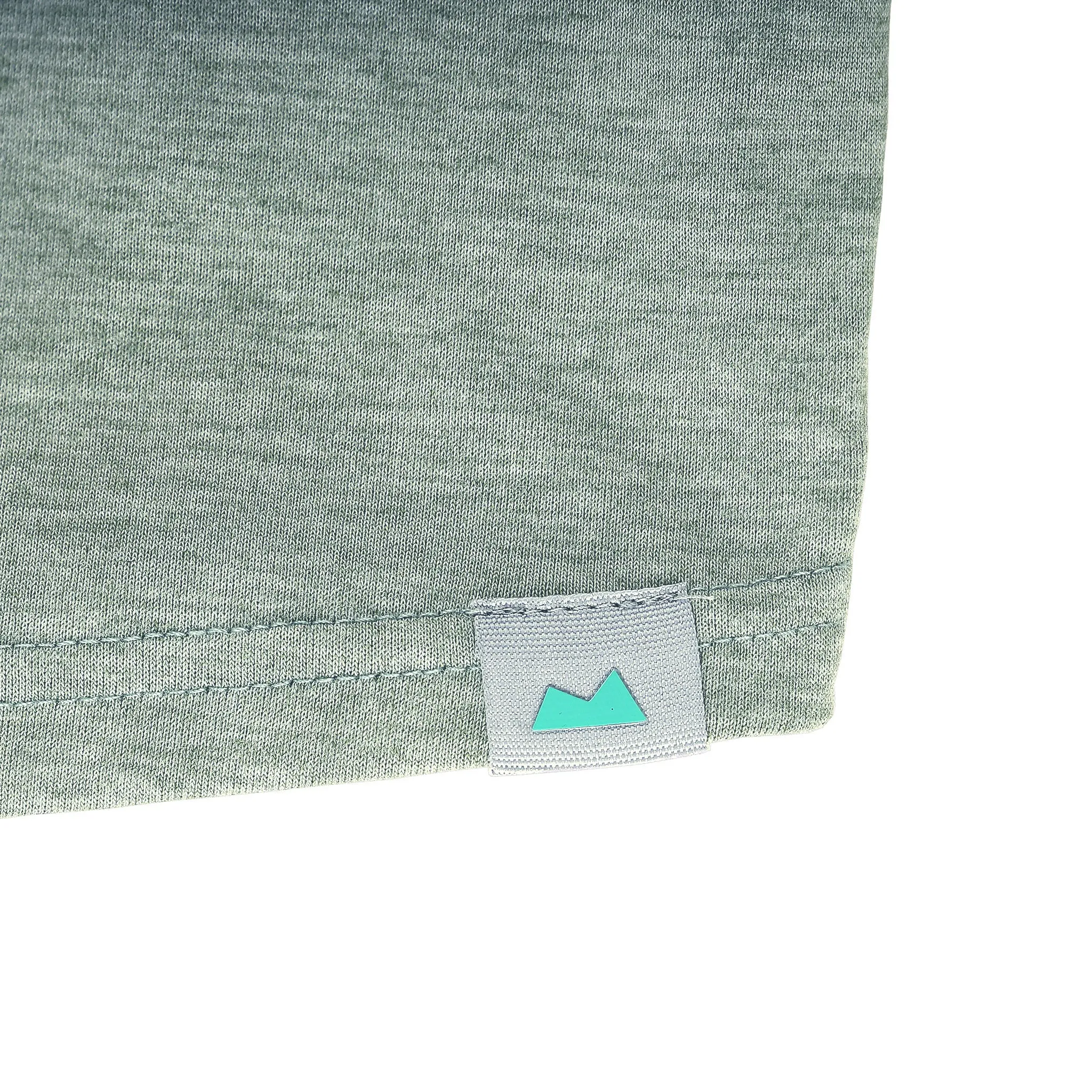 Everyday Long Sleeve Tee with Pocket in Heather Clover