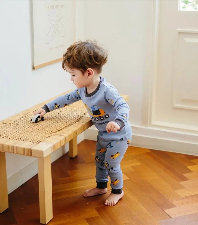 Excavator Long Sleeve Pajama