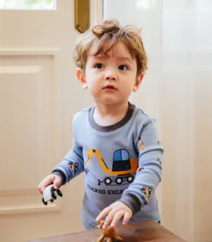 Excavator Long Sleeve Pajama