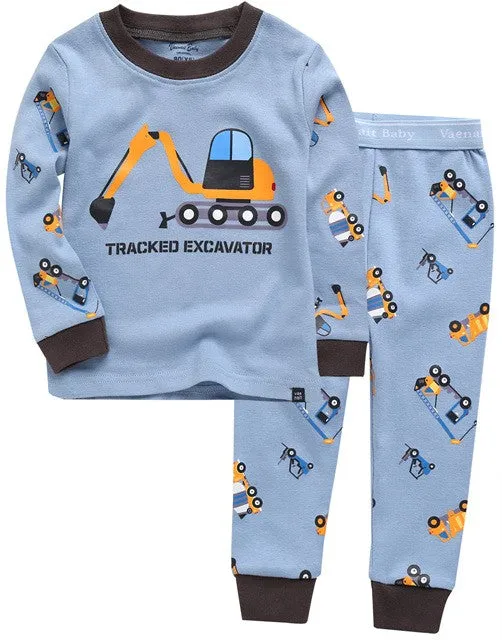 Excavator Long Sleeve Pajama