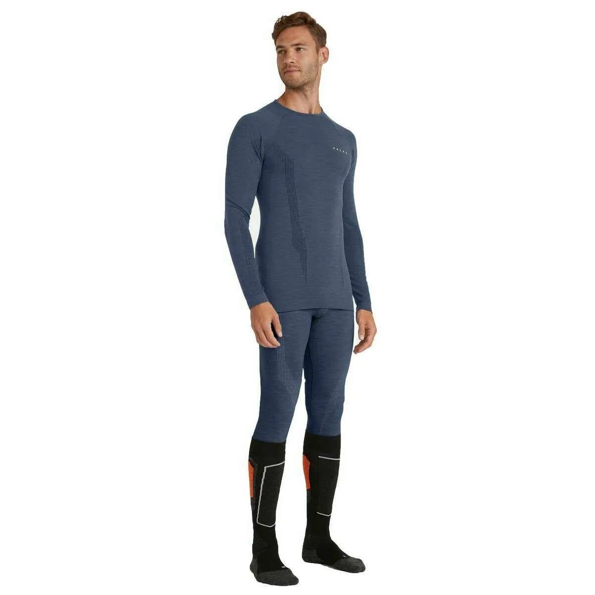 Falke Wool Tech Long Sleeve Shirt - Capitain Blue