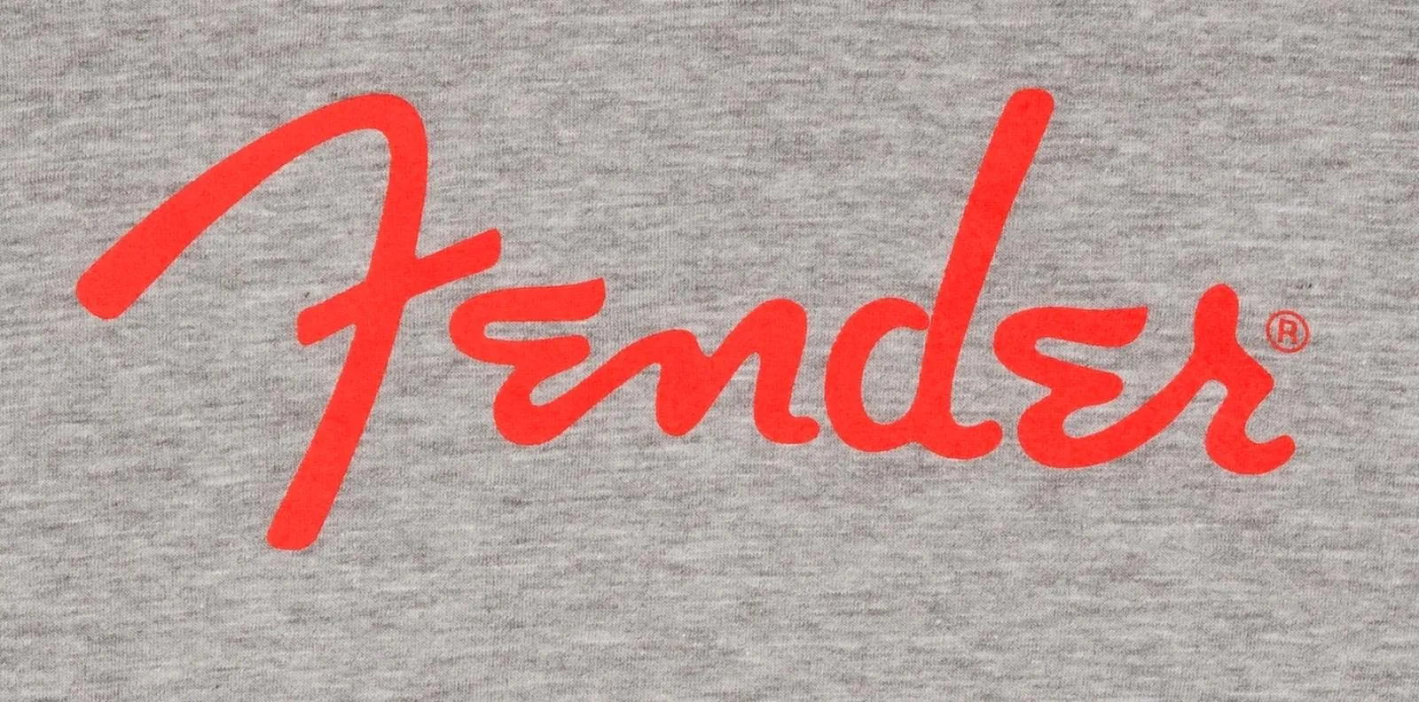 Fender Spaghetti Logo L/S T-Shirt, Heather Gray