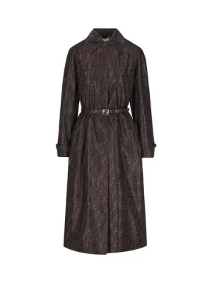 FF JACQUARD TRENCH COAT