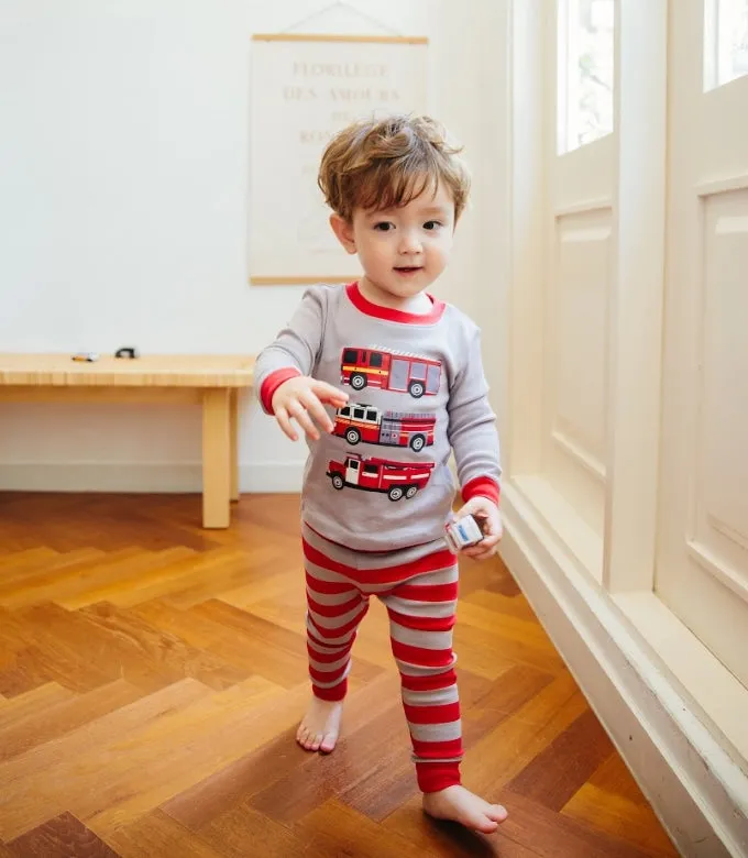 Fire Engine Long Sleeve Pajama