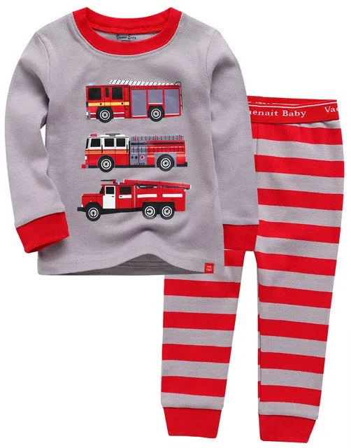 Fire Engine Long Sleeve Pajama
