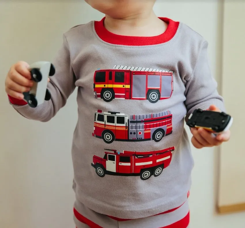 Fire Engine Long Sleeve Pajama