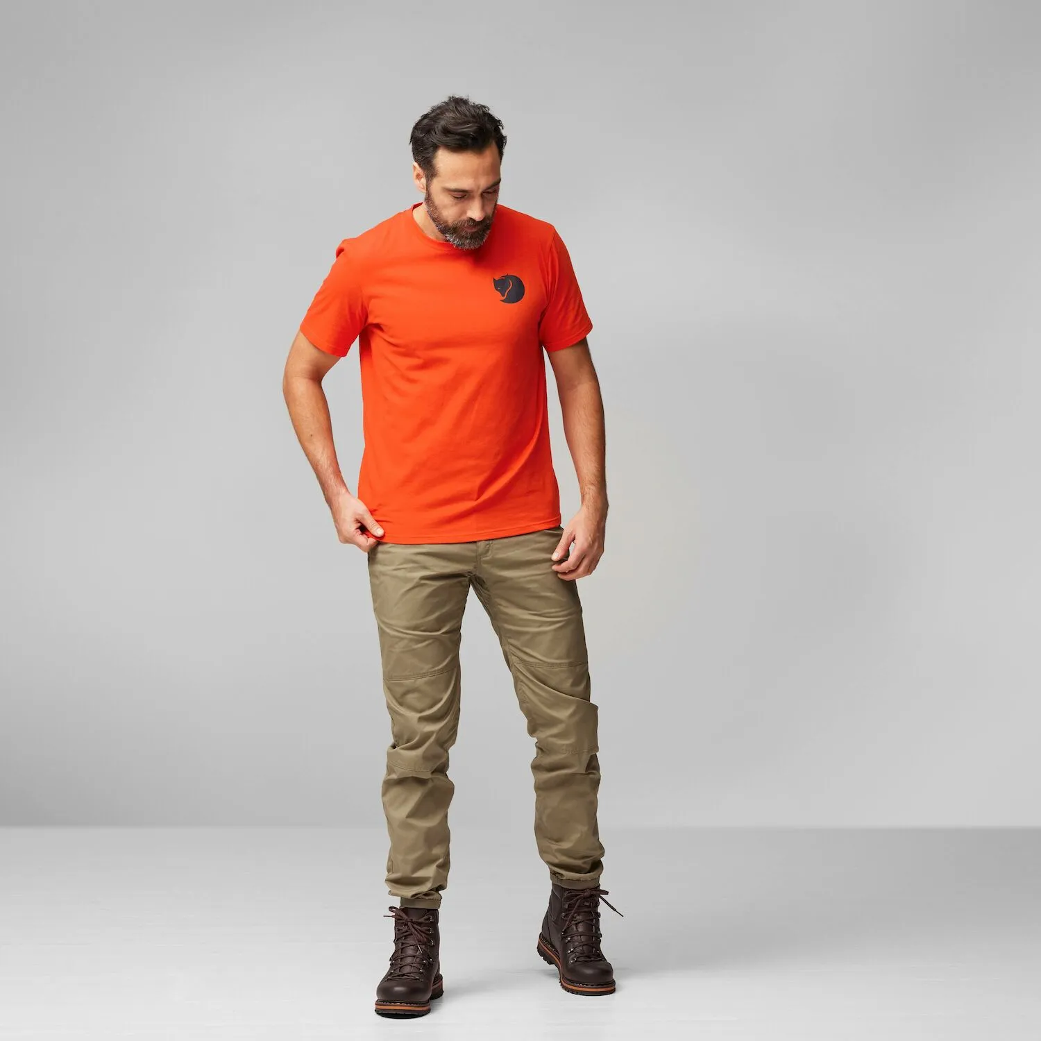 Fjällräven Men&#x27;s Walk With Nature T-Shirt Flame Orange | Buy Fjällräven Men&#x27;s Walk With Nature T-Shirt Flame Orange here | Outnorth