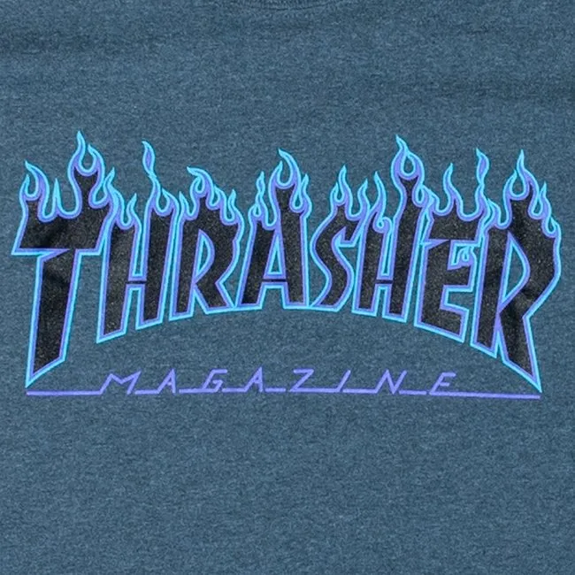 Flame Logo T-shirt Dark Heather