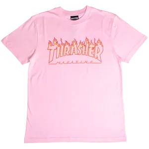 Flame Outline Tee (Pink)
