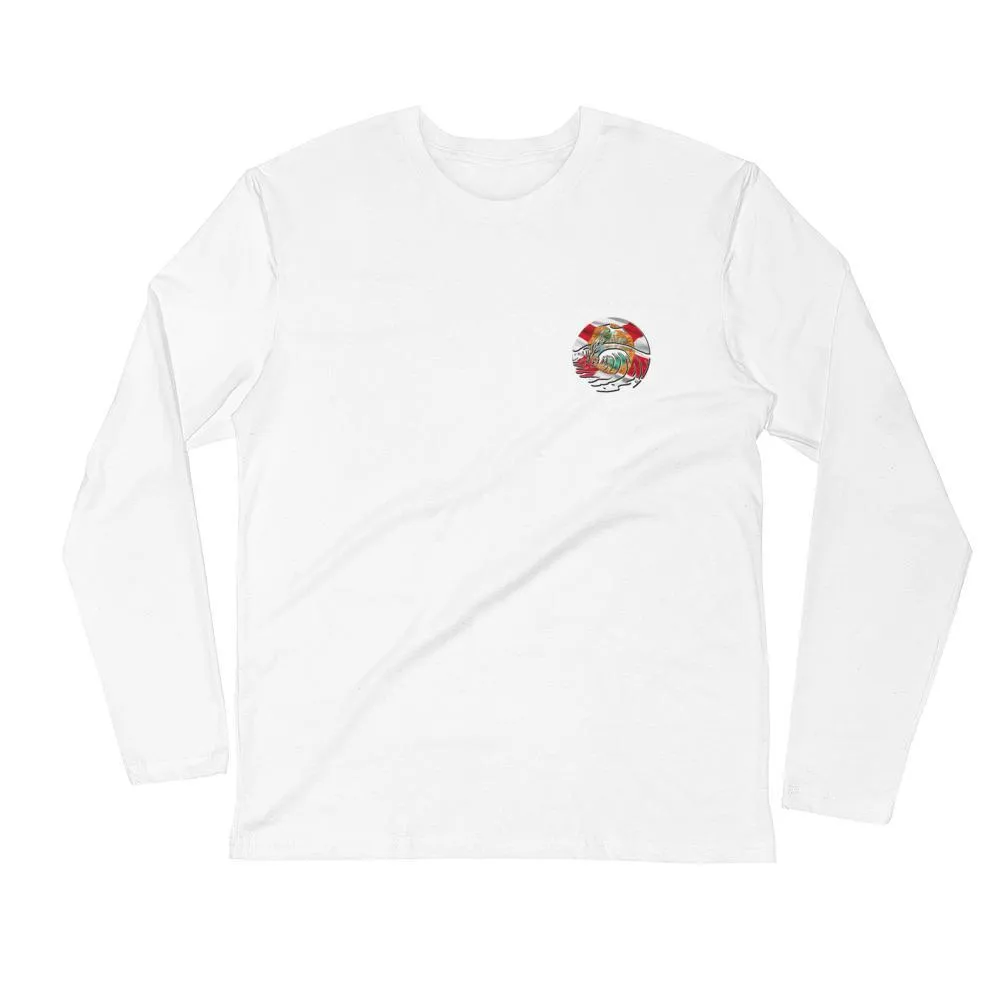 Florida Flag Logo - Long Sleeve Fitted Crew