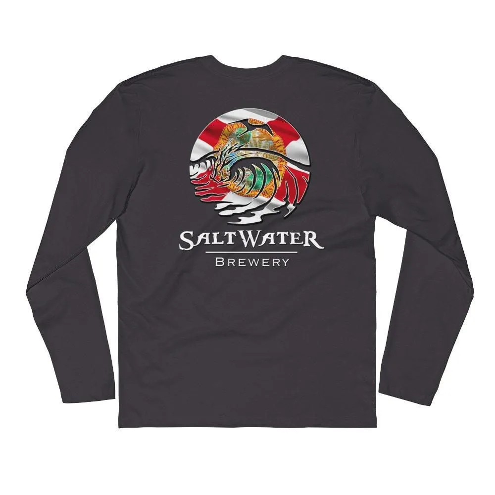 Florida Flag Logo - Long Sleeve Fitted Crew