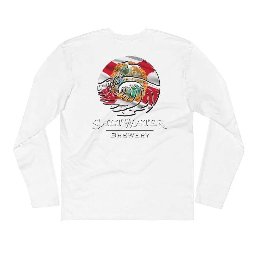 Florida Flag Logo - Long Sleeve Fitted Crew