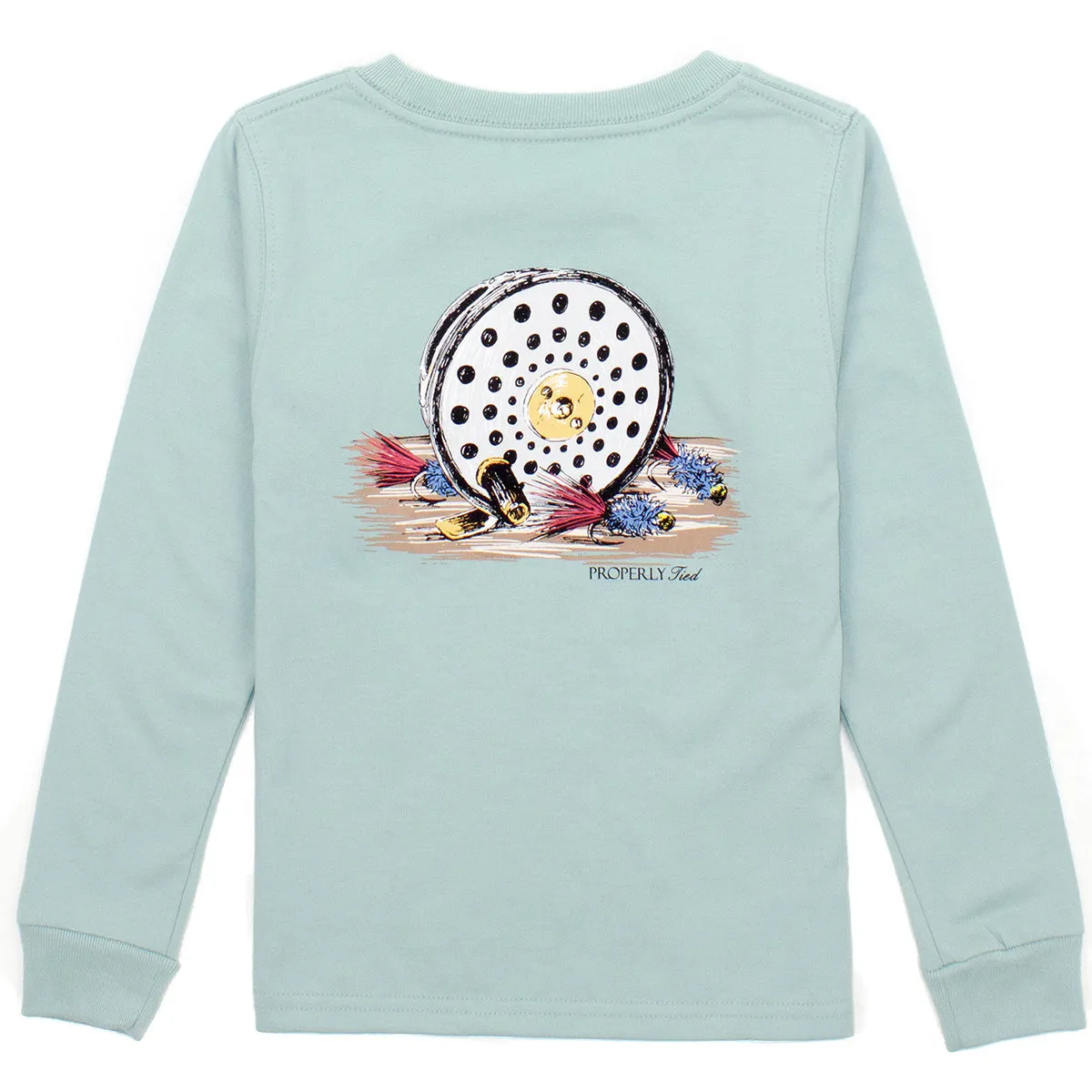 Fly Reel Logo Pocket Tee