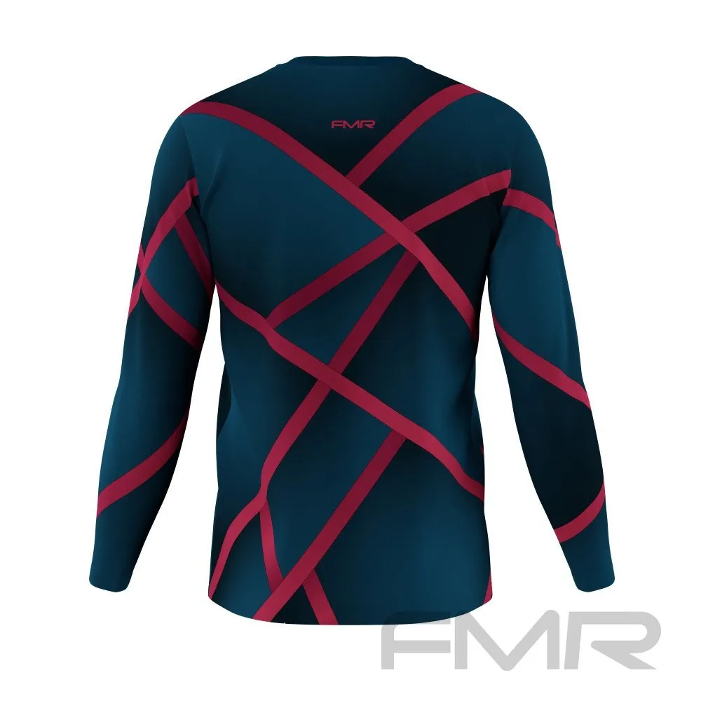 FMR Men's Lines Technical Long Sleeve Running T-Shirt