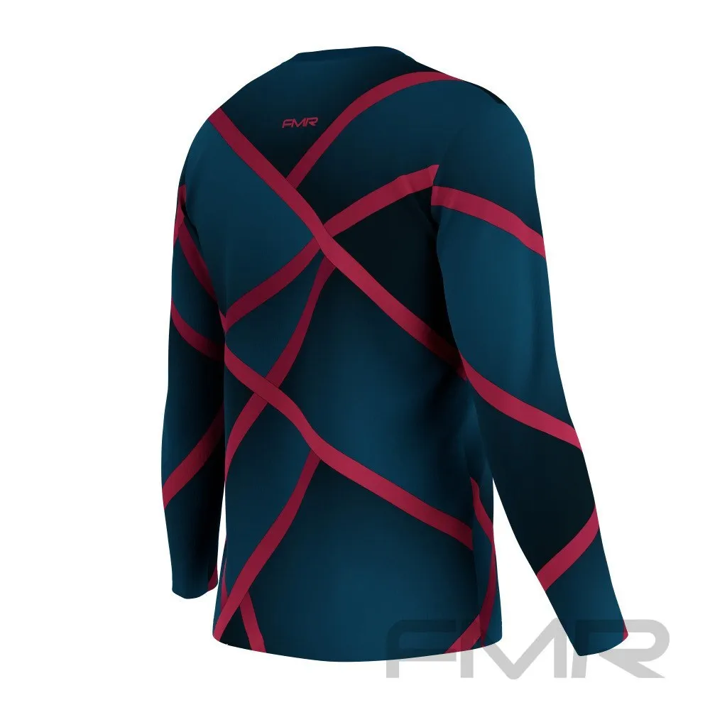 FMR Men's Lines Technical Long Sleeve Running T-Shirt