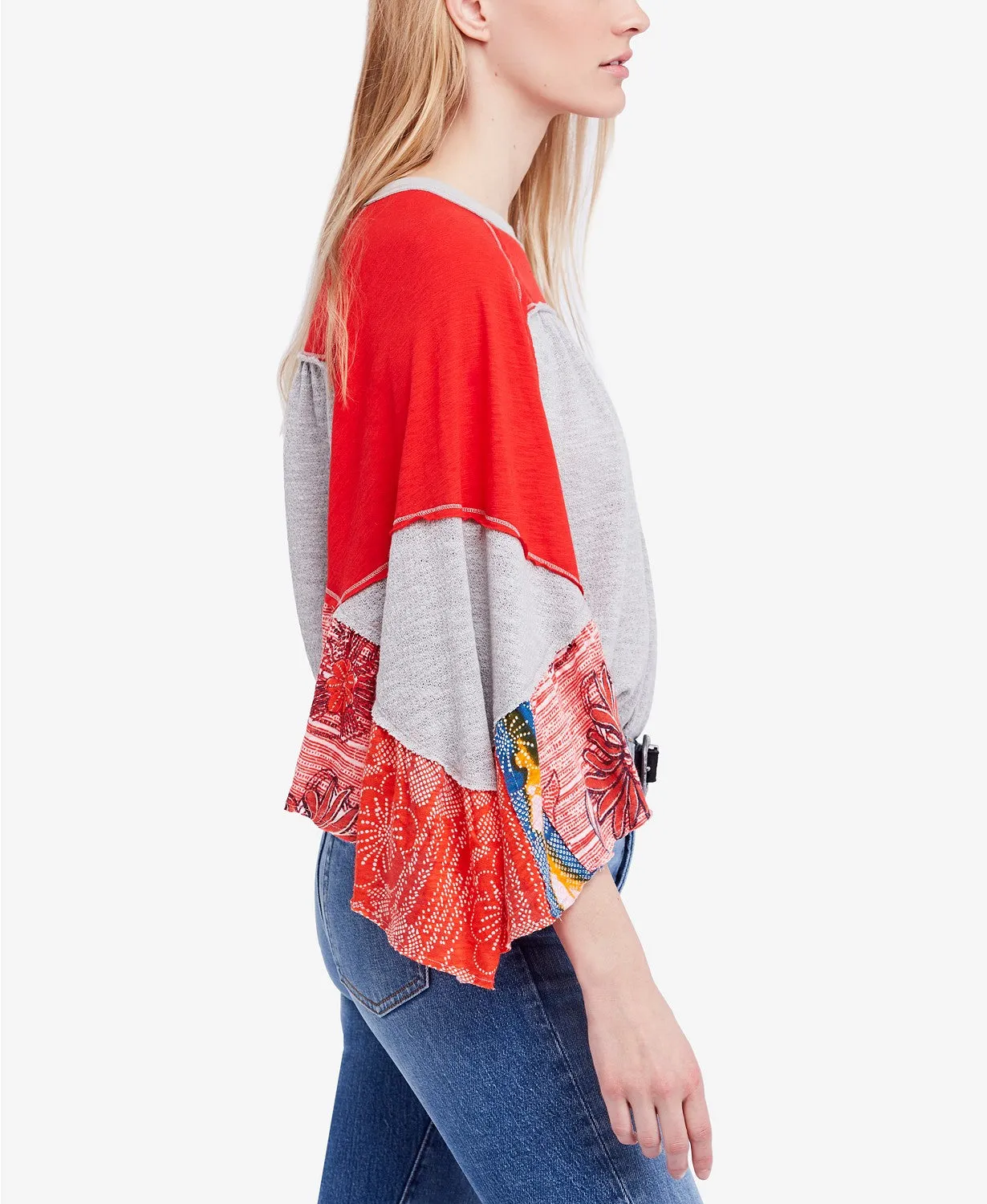 Free People We Friday Fever Top Grey