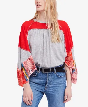 Free People We Friday Fever Top Grey