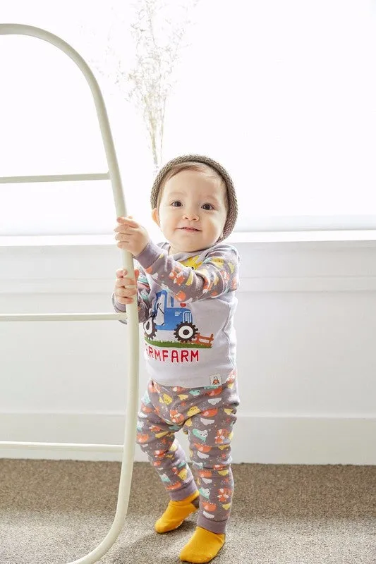 Funny Farmfarm Long Sleeve Pajamas