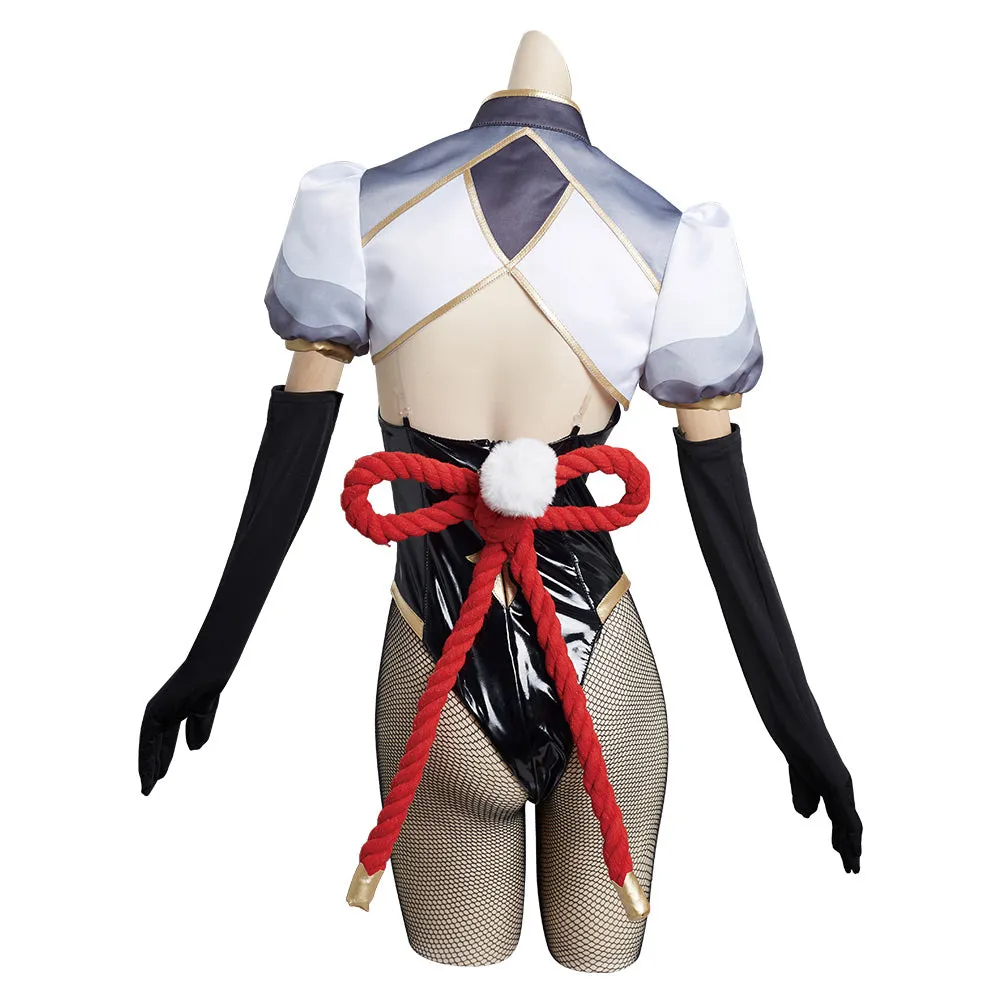 Genshin Impact Shen He Bunny Girls Original Design Cosplay Costume - Cossky®