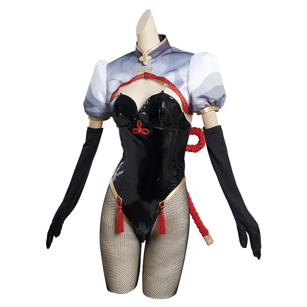 Genshin Impact Shen He Bunny Girls Original Design Cosplay Costume - Cossky®