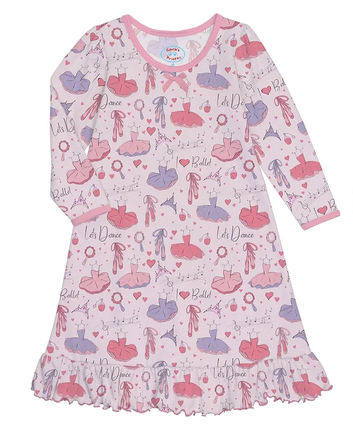 Girls L/S Ballerina Nightgown