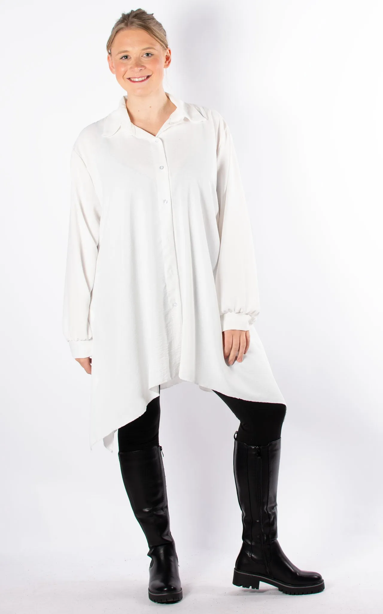 Glenda Layered Shirt Vest | Moss