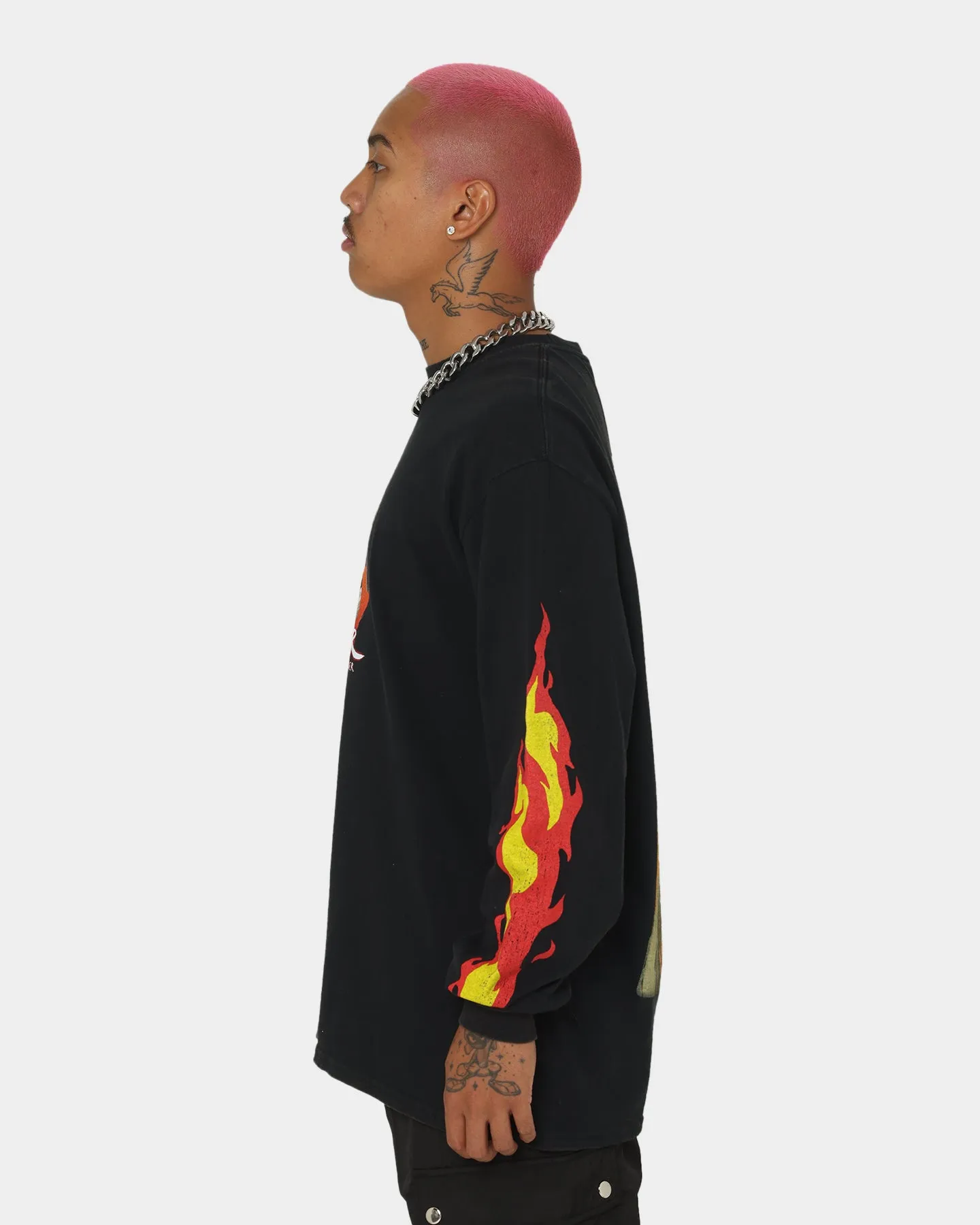 Goat Crew X Avatar: The Last Airbender Fire Nation Long Sleeve T-Shirt Black Wash