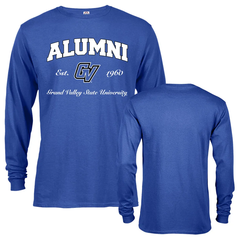 Grand Valley State University Lakers GVST Alumni Logo Long Sleeve T-Shirt