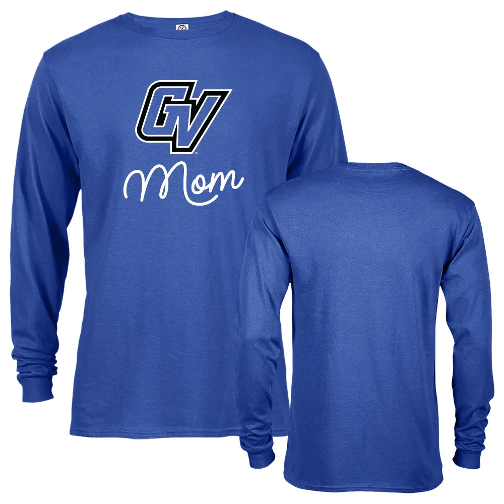 Grand Valley State University Lakers Mom Logo Mother Long Sleeve T-Shirt