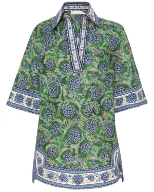 Green and Blue Junie Tunic Dress