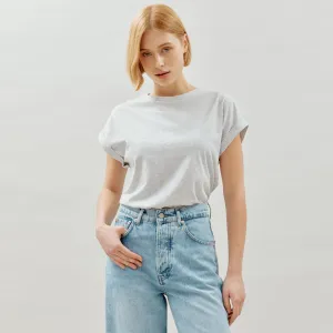 Grey Roll Back T Shirt