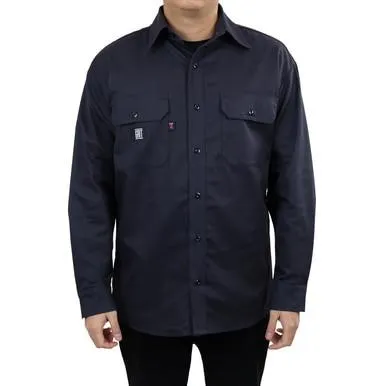 GRIT Twill Work Shirt Navy