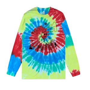 Groovyzilla / Rainbow Tie Dye Longsleeve