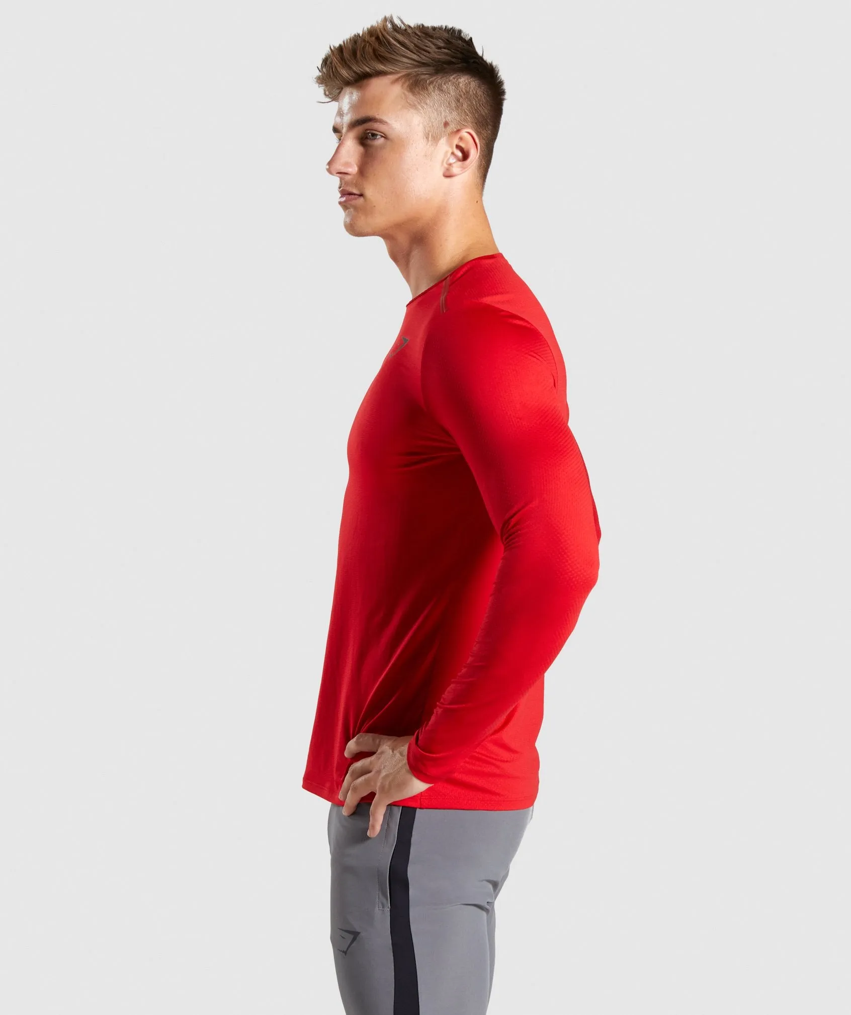 Gymshark Speed Long Sleeve T-Shirt - Red