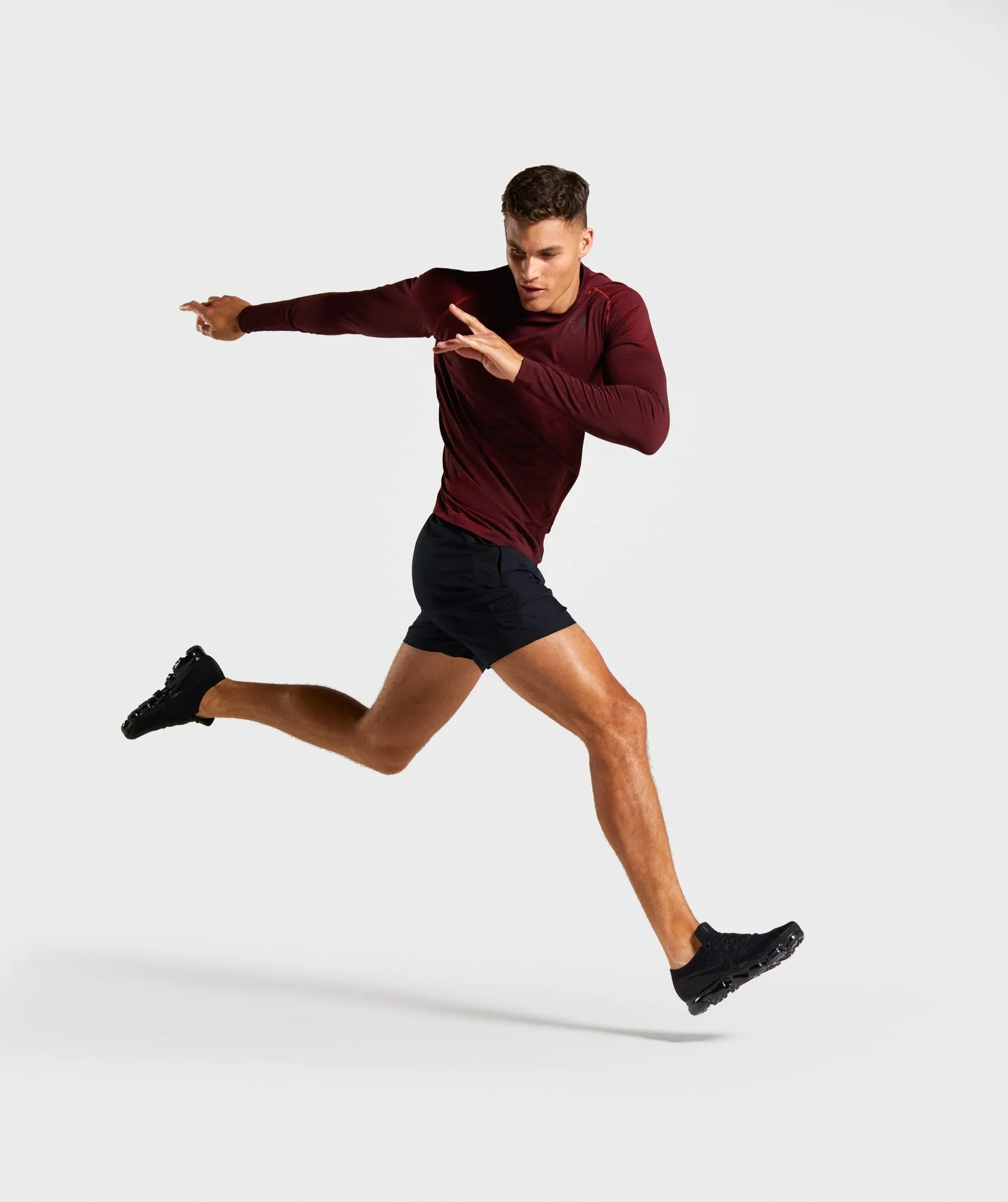 Gymshark Vital Seamless Long Sleeve T-Shirt - Red