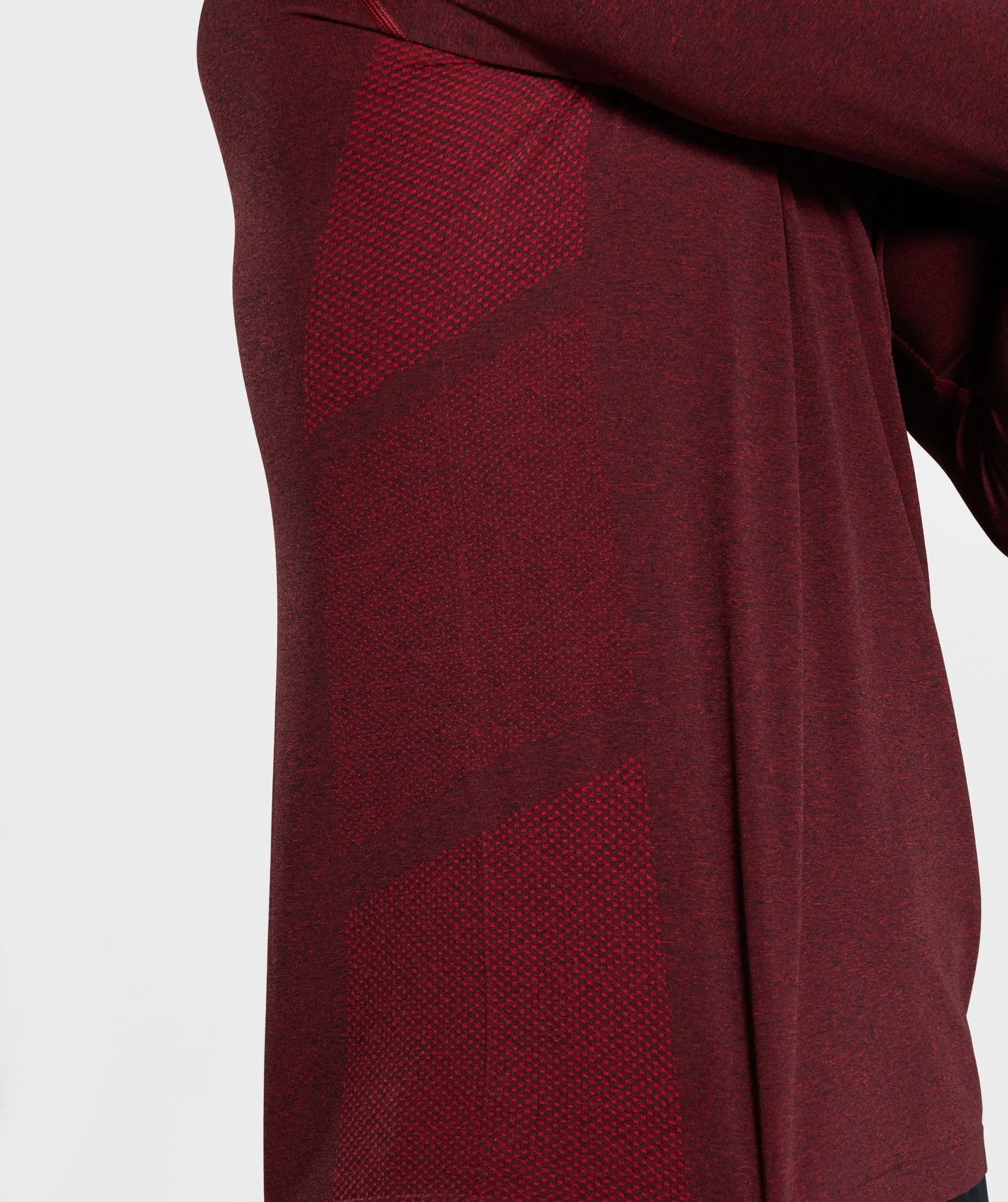 Gymshark Vital Seamless Long Sleeve T-Shirt - Red