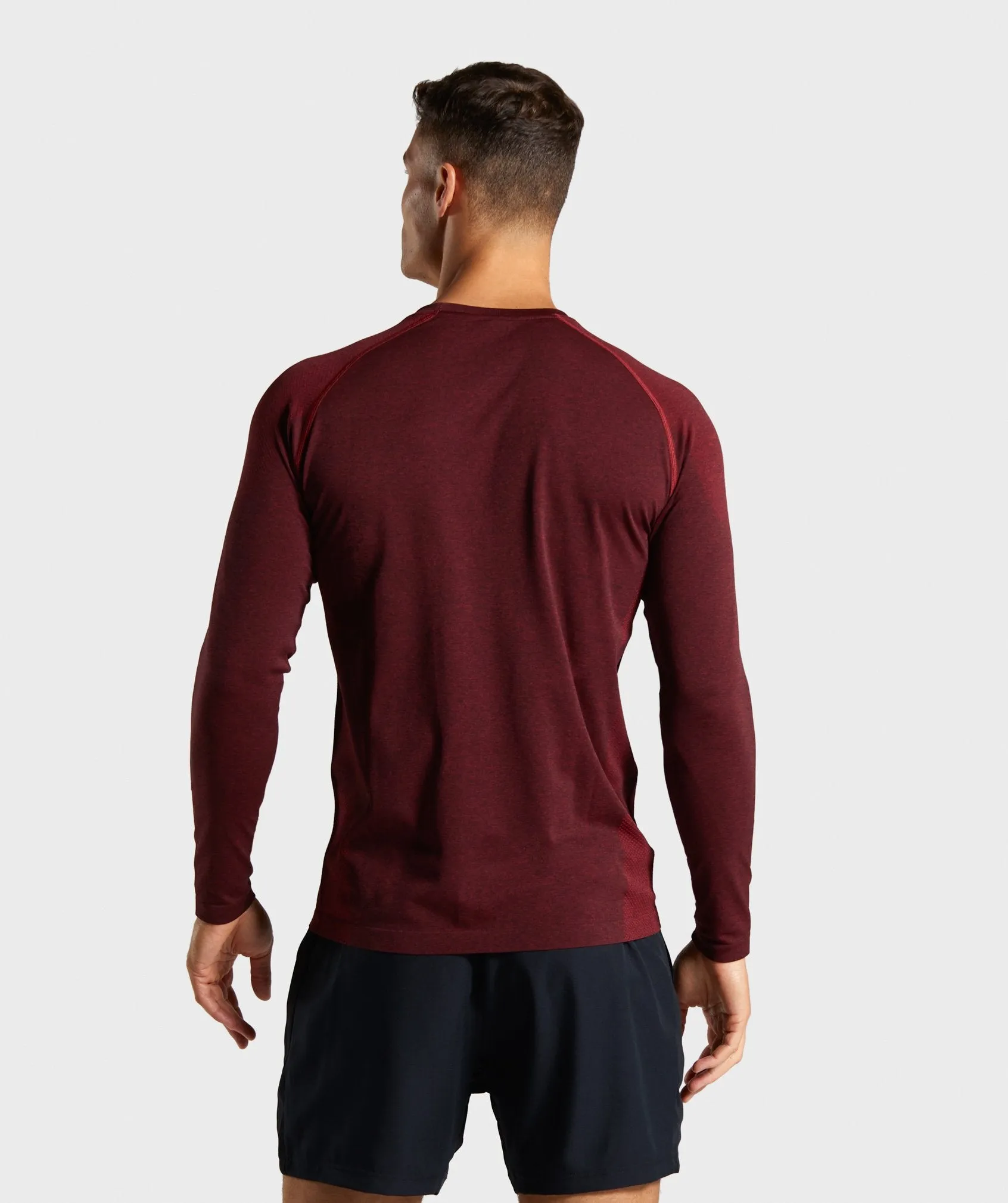 Gymshark Vital Seamless Long Sleeve T-Shirt - Red