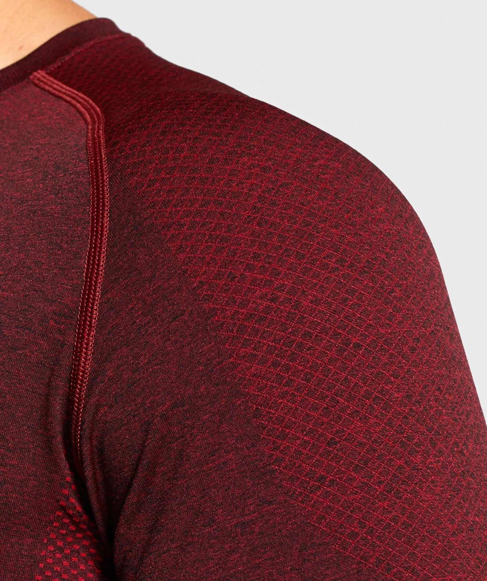 Gymshark Vital Seamless Long Sleeve T-Shirt - Red