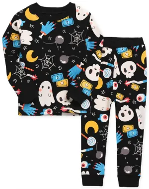 Halloween Night Black Long Sleeve Pajama