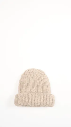 Handknit Big Hat in Dust