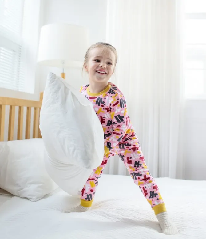 Hangul Korean Pink Long Sleeve Pajama
