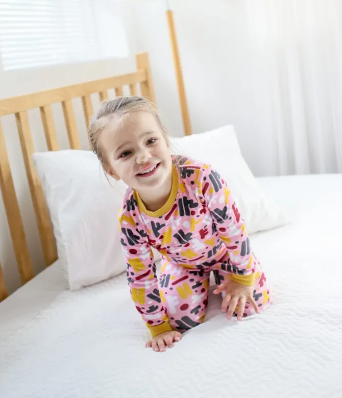Hangul Korean Pink Long Sleeve Pajama